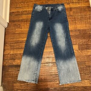 Crazy Train Blue Ombre Women Jeans
